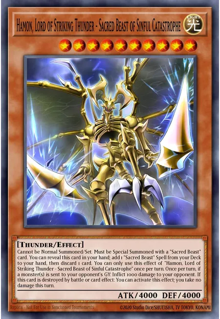 Hamon, Lord of Striking Thunder - Sacred Beast of Sinful Catastrophe