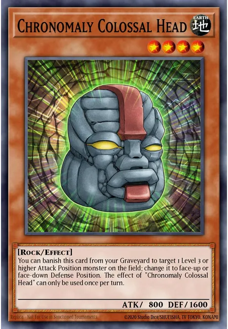 Chronomaly Colossal Head · Return of the Duelist