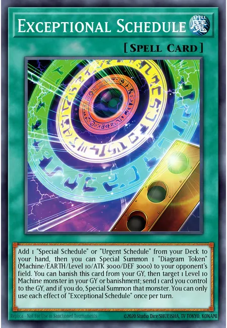 Exceptional Schedule · Blazing Dominion