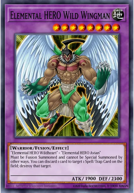 Elemental HERO Wild Wingman · Enemy of Justice