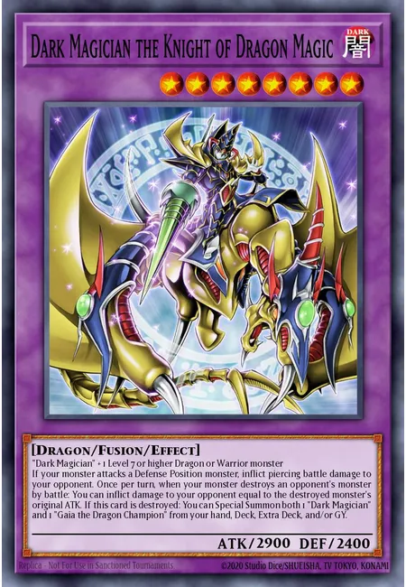 Dark Magician the Knight of Dragon Magic