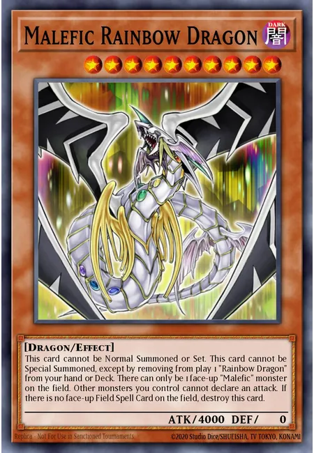 Malefic Rainbow Dragon · Yu-Gi-Oh! 3D Bonds Beyond Time Movie Pack