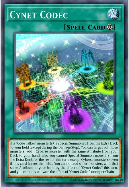 Codec Cinet · Yu-Gi-Oh! Legacy of the Duelist: Link Evolution promotional cards