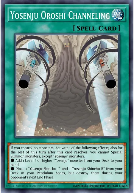 Canalização de Yosenju Oroshi