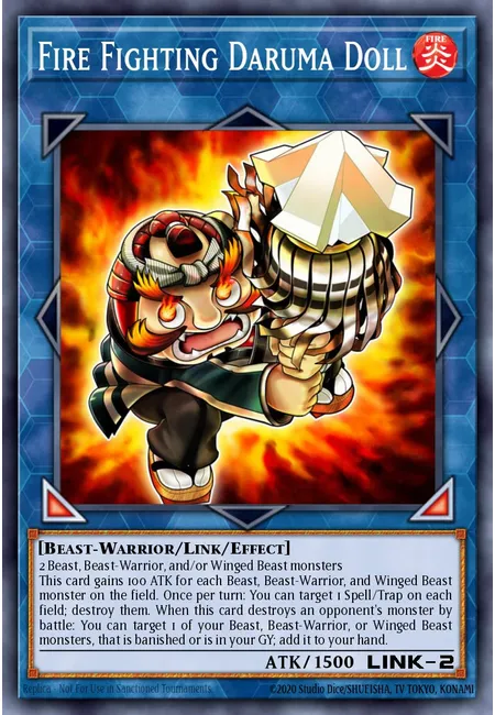 Fire Fighting Daruma Doll · Flames of Destruction