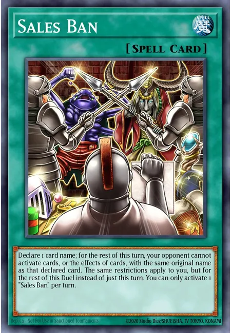 Sales Ban
