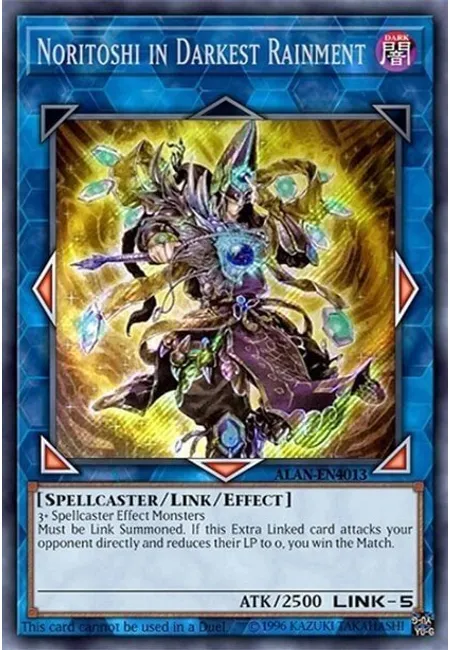 Noritoshi in Darkest Rainment · Yu-Gi-Oh! World Championship 2018 prize cards