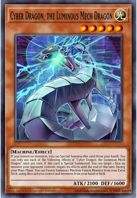 Cyber Dragon, the Luminous Mech Dragon