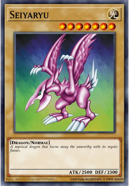 Seiyaryu · Yu-Gi-Oh! Worldwide Edition: Stairway to the Destined Duel promotional cards