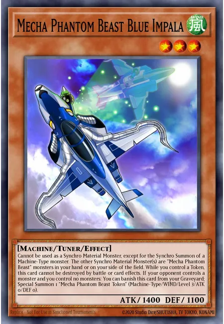 Besta Fantasma Mecha Opala Azul