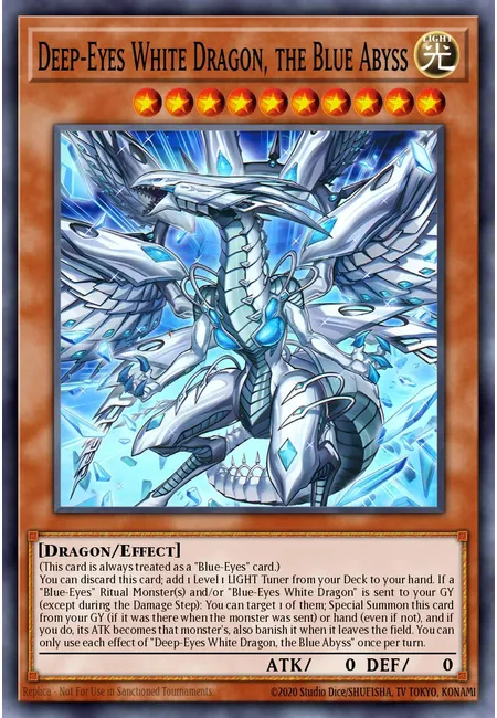 Deep-Eyes White Dragon, the Blue Abyss