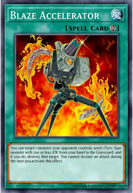 Blaze Accelerator · Onslaught of the Fire Kings Structure Deck