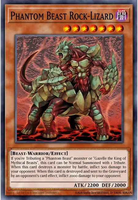 Phantom Beast Rock-Lizard · Gold Series 2009