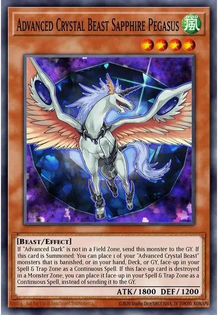 Advanced Crystal Beast Sapphire Pegasus · Battles of Legend: Crystal Revenge