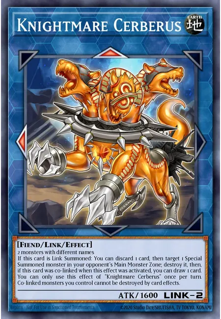 Knightmare Cerberus · 2019 Gold Sarcophagus Tin Mega Pack