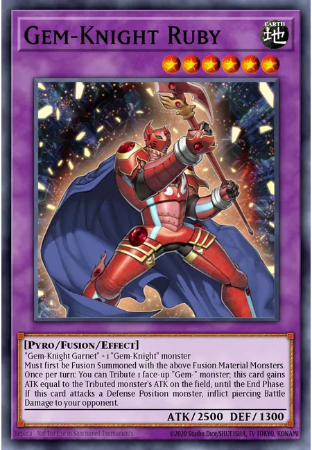 Gem-Knight Ruby · Duel Terminal 5a