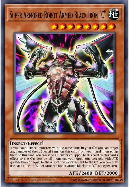 Super Armored Robot Armed Black Iron "C"