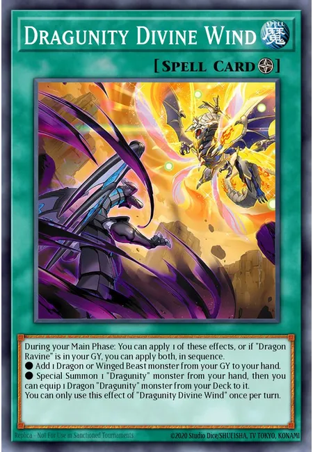 Dragunity Divine Wind · Battles of Legend: Glorious Gallery