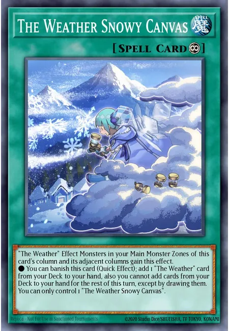 The Weather Snowy Canvas