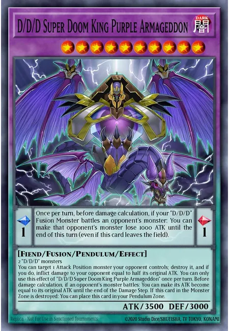 D/D/D Super Doom King Purple Armageddon