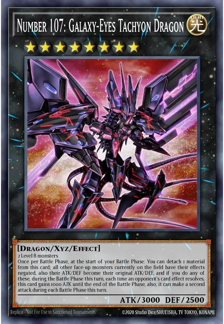 Number 107: Galaxy-Eyes Tachyon Dragon