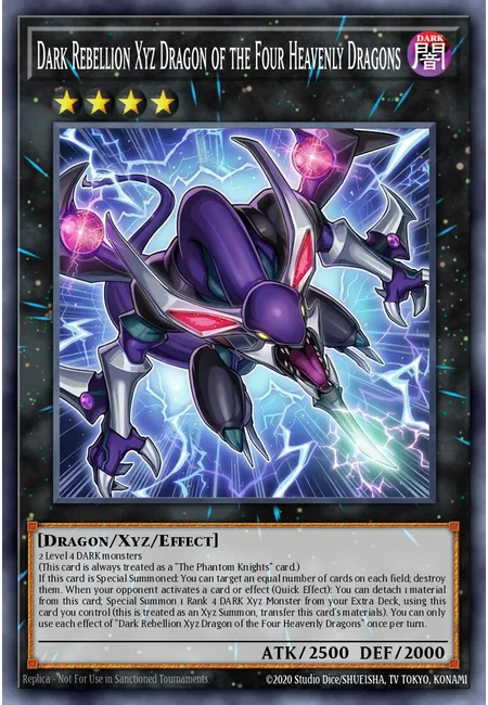 Dark Rebellion Xyz Dragon of the Four Heavenly Dragons