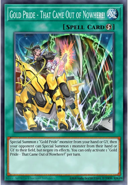 Gold Pride - That Came Out of Nowhere!