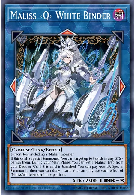 Maliss <Q> White Binder