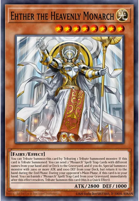 Ehther, o Monarca Celestial · Emperor of Darkness Structure Deck