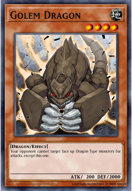 Golem Dragon · Shonen Jump Vol. 8, Issue 7 promotional card