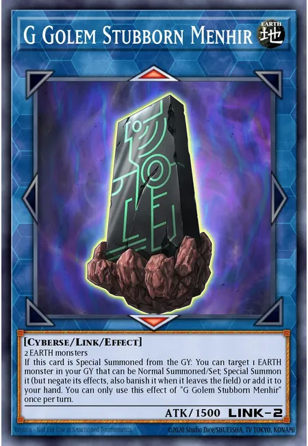 G Golem Stubborn Menhir · Battles of Legend: Crystal Revenge